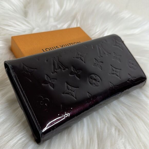 💯Authentic Louis Vuitton Vernis Trifold Long Wallet🍀 - Picture 11 of 16